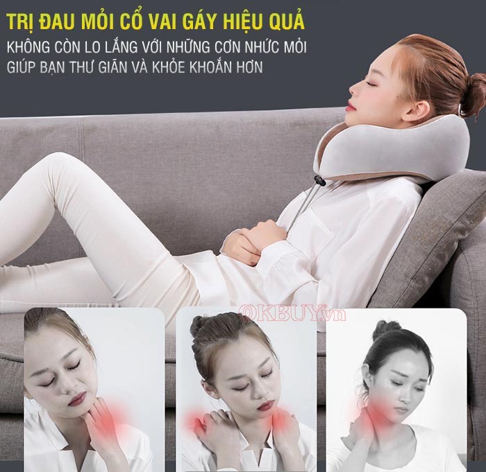 Giải pháp hiệu quả là sử dụng những dòng gối massage hồng ngoại ngay tại nhà