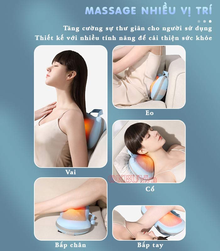 Massage được nhiều vị trí