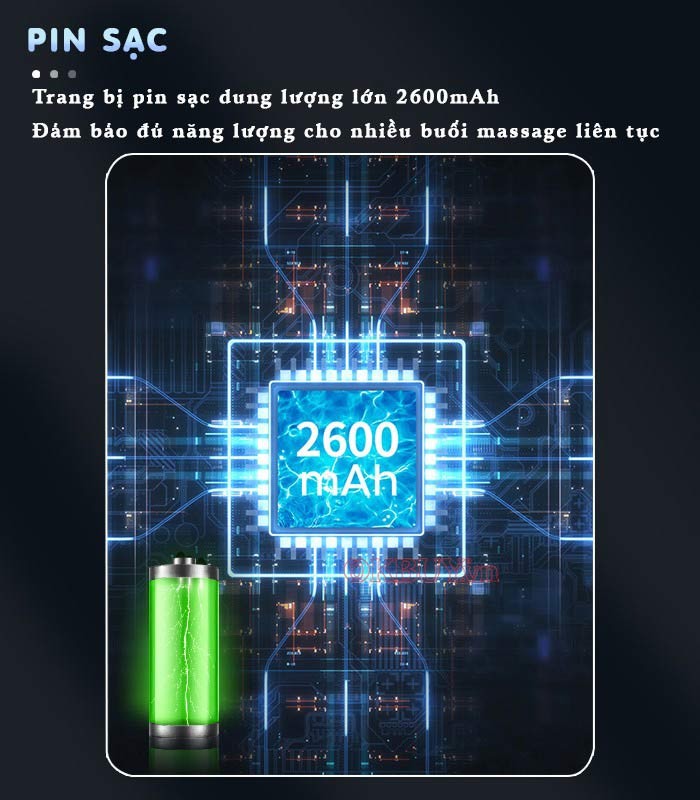 Pin sạc dung lượng 2600mAh