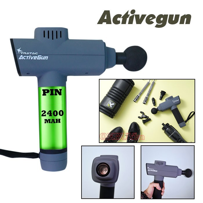 Súng massage gun Activegun 6 đầu
