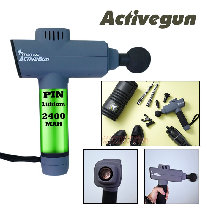 Súng massage gun Activegun 6 đầu