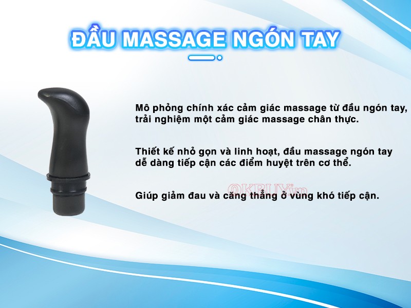 Bộ 9 đầu massage phù hợp với dòng súng Booster đầu massage ngón tay 