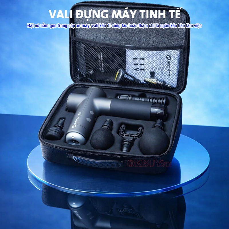 Máy massage cầm tay Booster LS vali tiện lợi