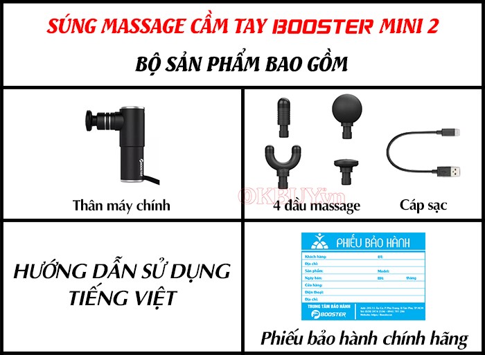 Súng massage cầm tay mini Booster MINI 2