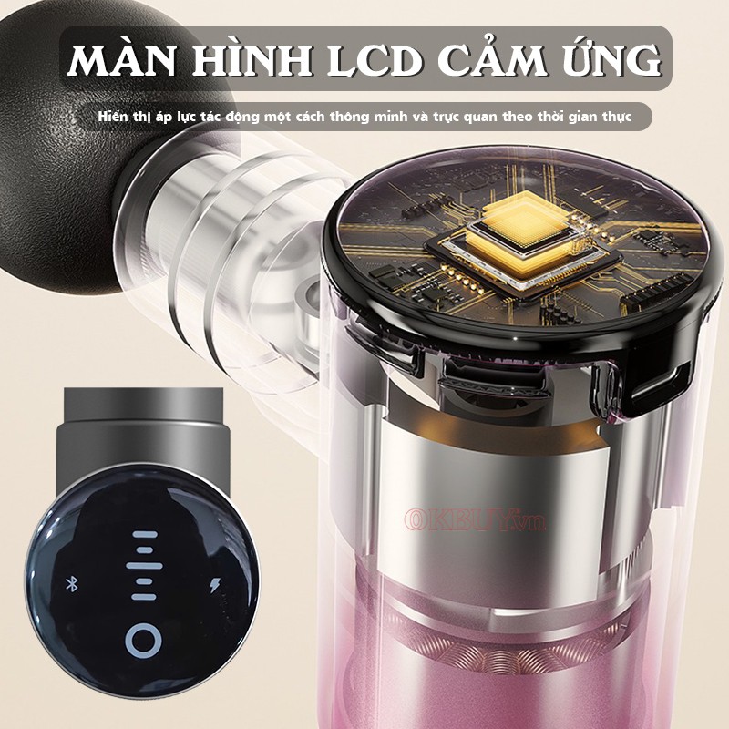 Súng massage cầm tay Booster Mini 2A màn hình LCD