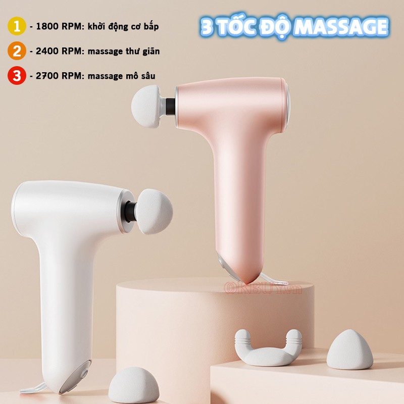 Súng massage cầm tay 3 tốc độ massage Booster Mini-CC