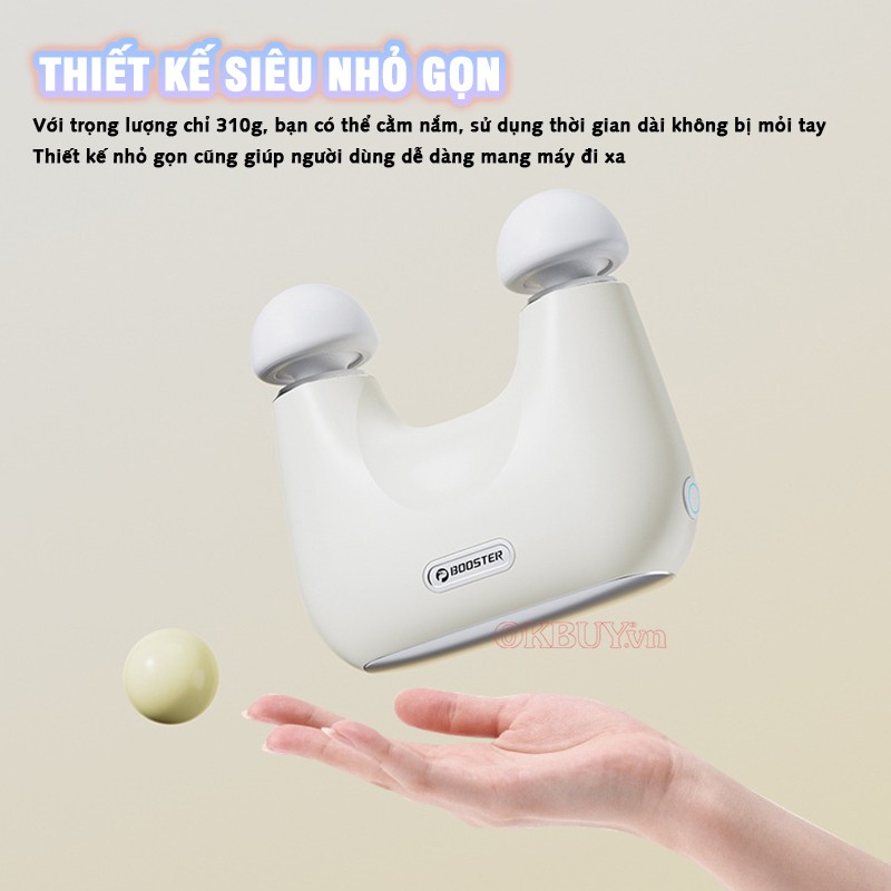 Súng massage cầm tay thiết kế nhỏ gọn Booster Mini KK