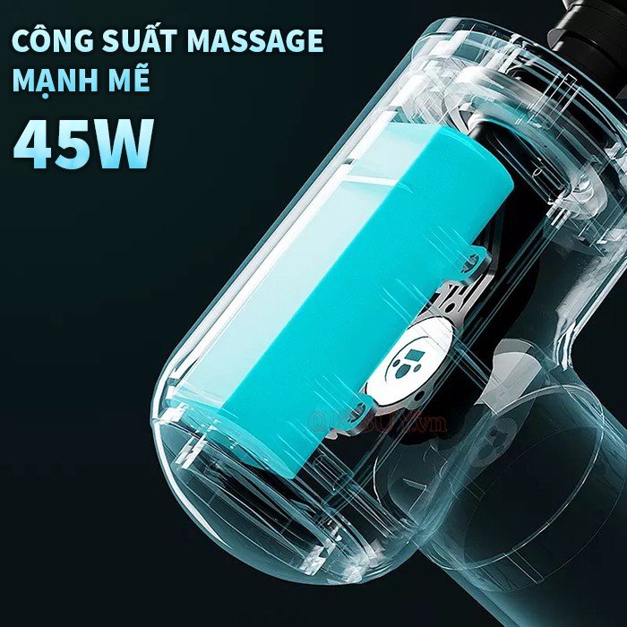 Súng massage giãn cơ nhiệt nóng công suất 45W Booster Mini V3