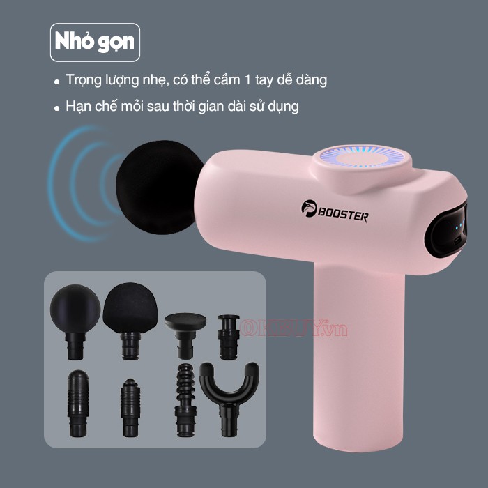 Súng massage cầm tay nhỏ gọn Booster Mini V2 8 đầu