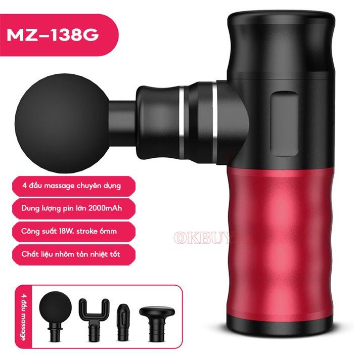 Súng massage cầm tay pin sạc Mini Mingzhen MZ-138G