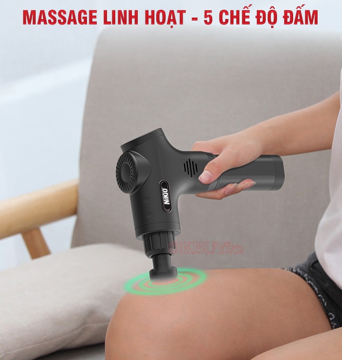 Súng massage gun cầm tay Nikio NK-170B