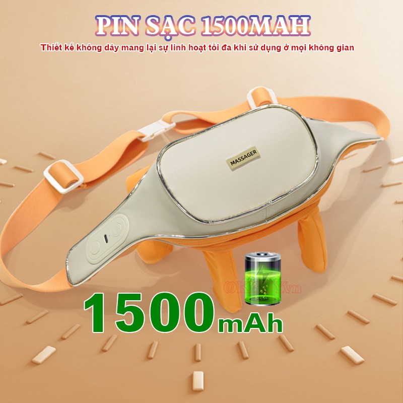 Máy massgae cổ vai gáy pin sạc 1500 mAh Booster BT-36