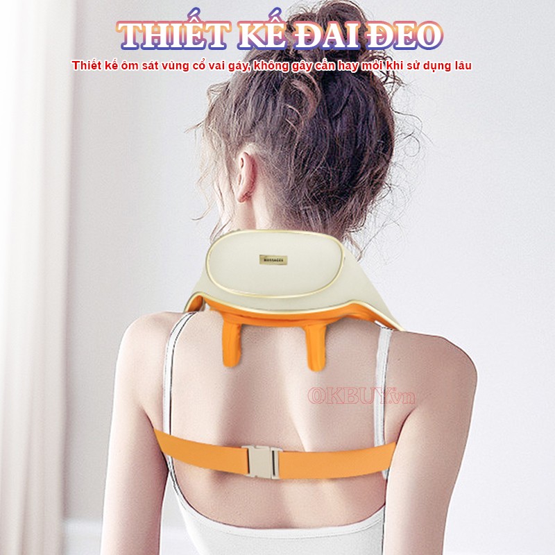 Máy massgae cổ vai gáy thiết kế đai đeo Booster BT-36