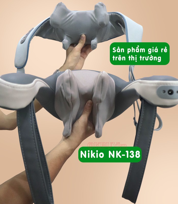 máy massage cổ vai gáy so sánh sản phẩm giá rẻ khác Nikio NK-138