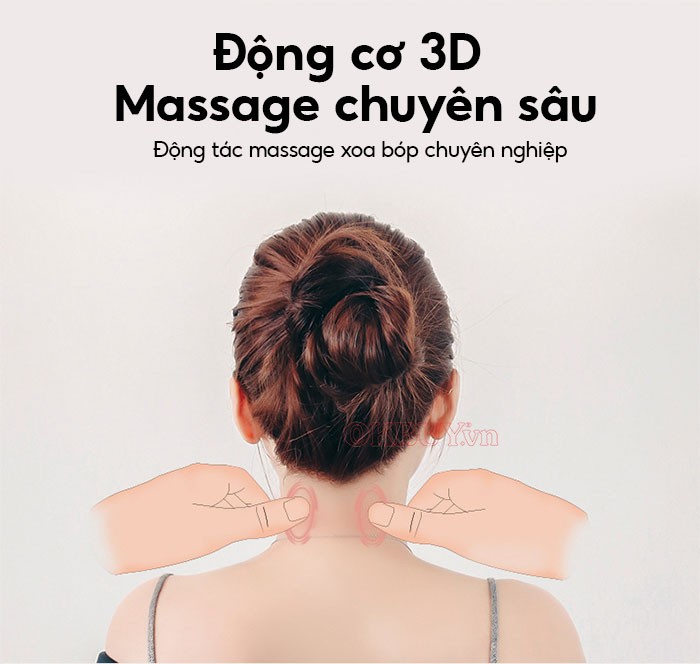 Máy massage xoa bóp ấn huyệt trị liệu cổ vai gáy ST-301 mát xa chuyên sâu động cơ 3D