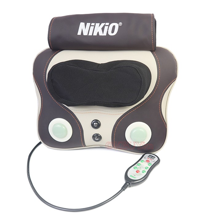 Máy (gối) massage lưng trị vai gáy, đau lưng Nikio NK-136AC