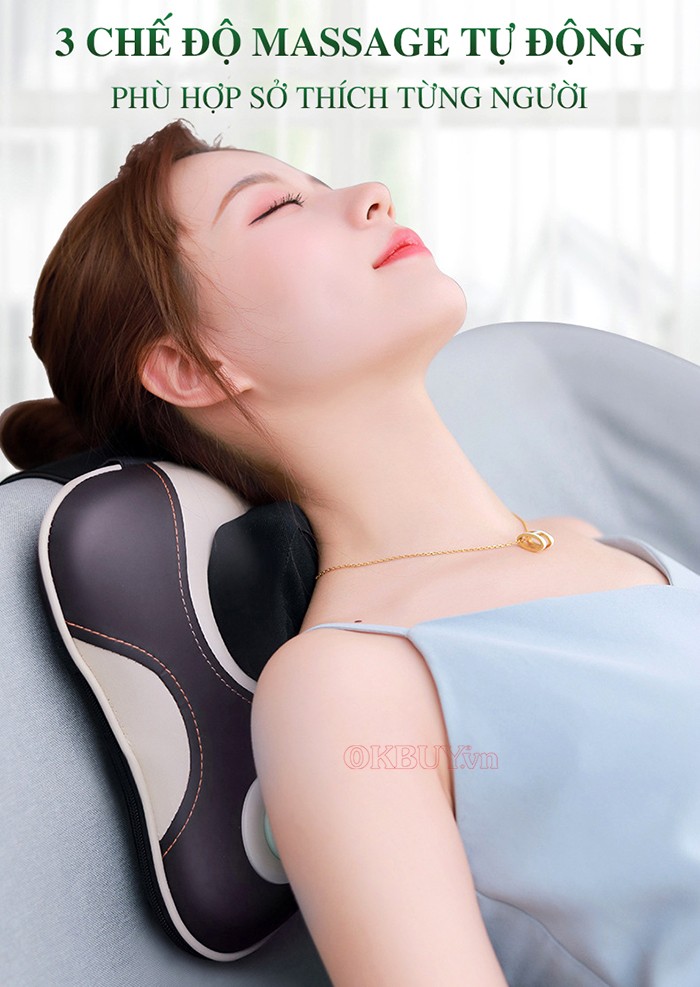 Máy massage đấm bóp lưngNikio NK-136DC - Pin sạc