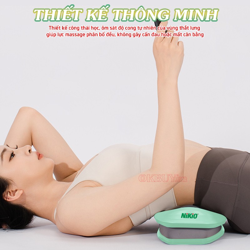 Máy massage thắt lưng thiết kế thông minh Nikio NK-159