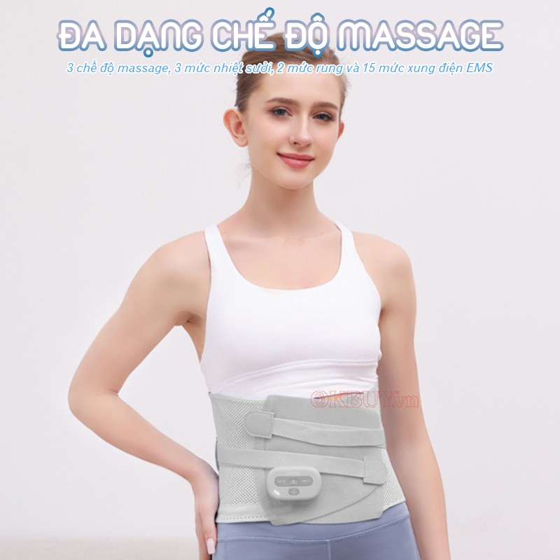 Máy massage lưng bụng đa dạng chế độ Nikio NK-253