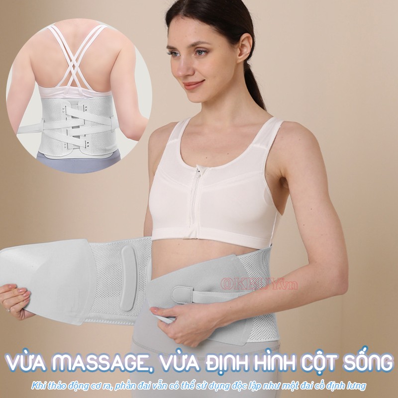 Máy massage lưng bụng thiết kế 2 trong 1 Nikio NK-253