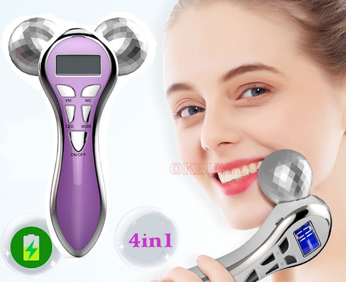Máy massage mặt điện di Pulse Massager KM-828
