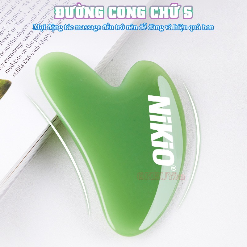 Dụng cụ massage, cạo gió, giải cơ đường cong chữ S Nikio NK-03C