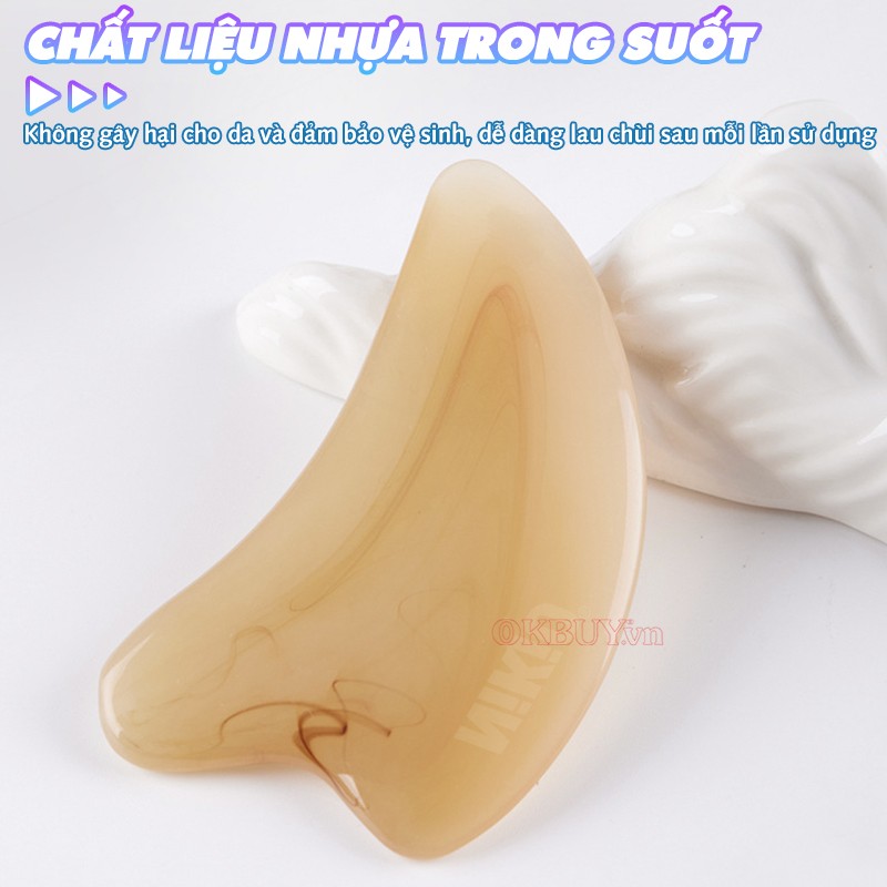 Dụng cụ massage nâng cơ mặt chất liệu trong suốt Nikio NK-03C1