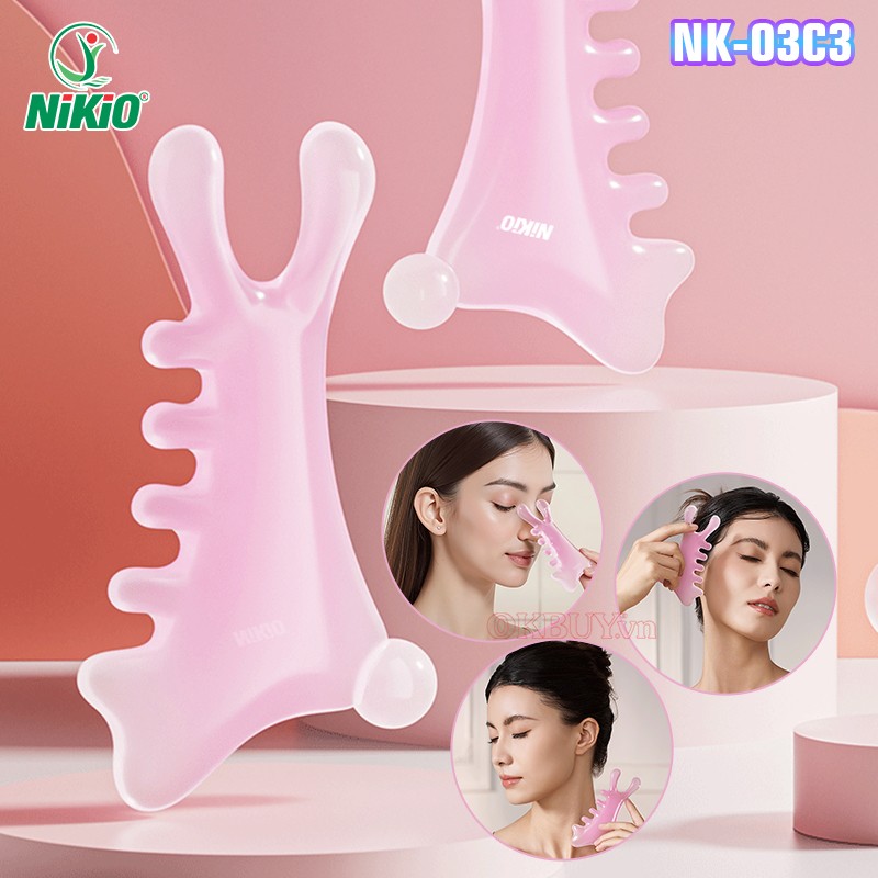 Dụng cụ massage chải cơ, ấn huyệt đa năng Nikio NK-03C3