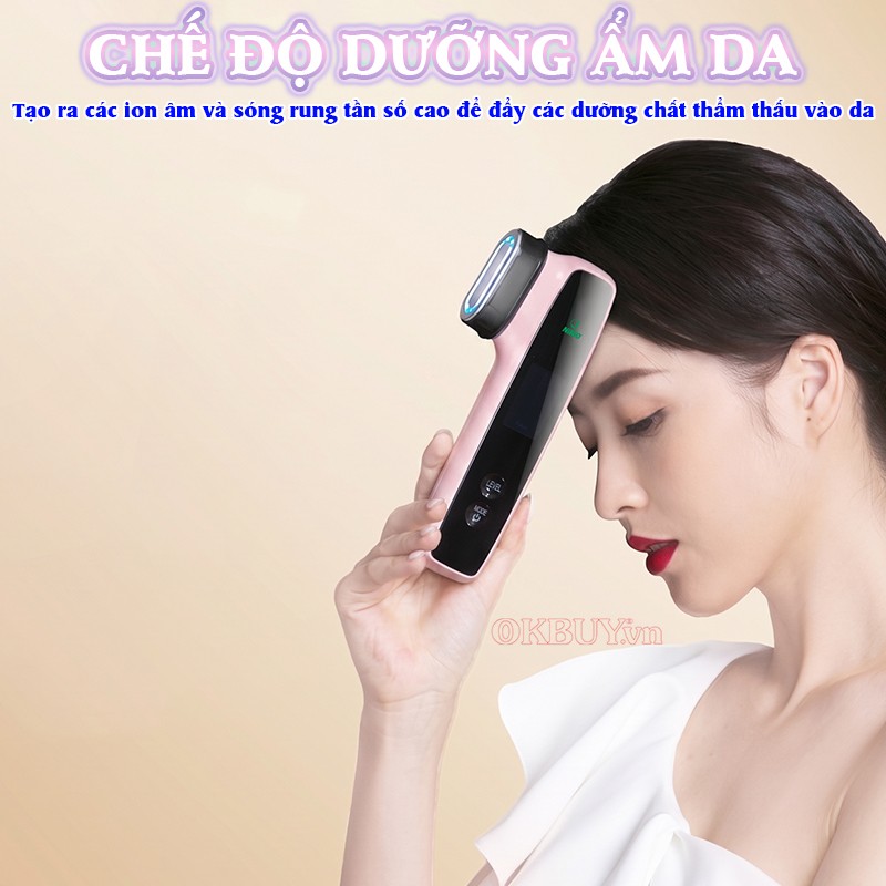 Máy massage mặt chê độ dưỡng ẩm da Nikio NK-128