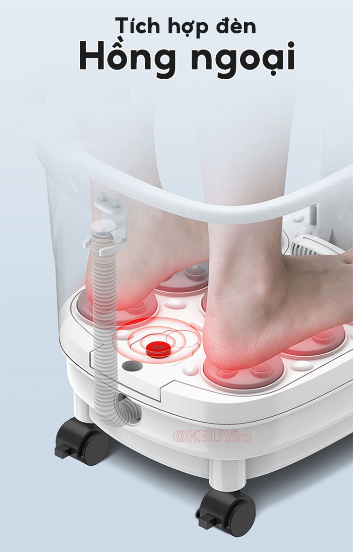 bồn ngâm chân massage hồng ngoại Mingzhen MZ-999M