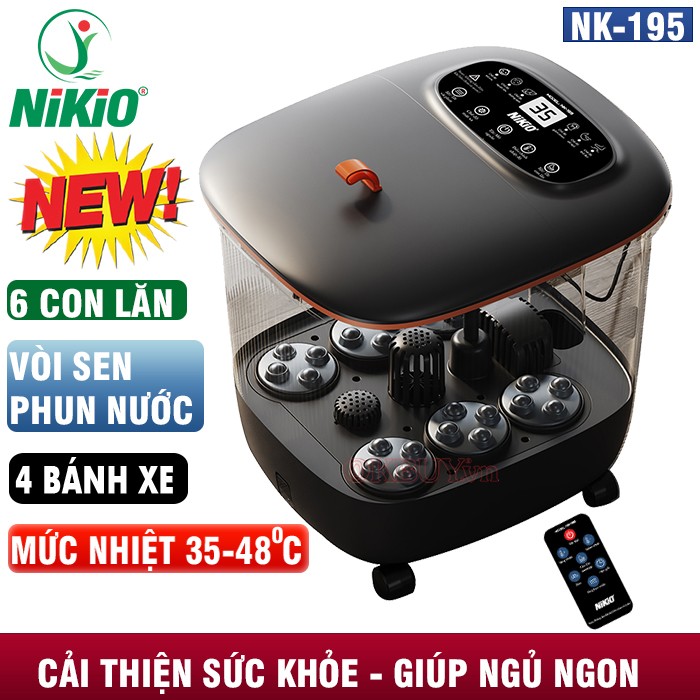 Bồn ngâm chân massage trị liệu Nikio NK-195