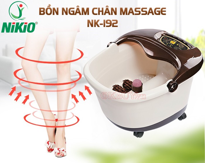 Bồn ngâm chân massage đa năng Nikio NK-192
