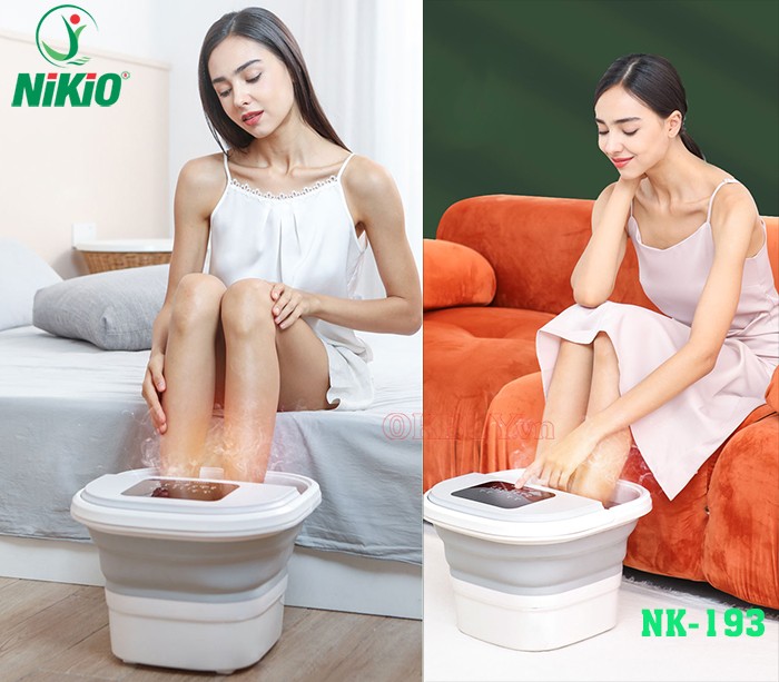 bồn ngâm chân massage Nikio NK-193