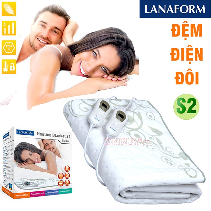 Đệm điện đôi Lanaform S2 LA180111