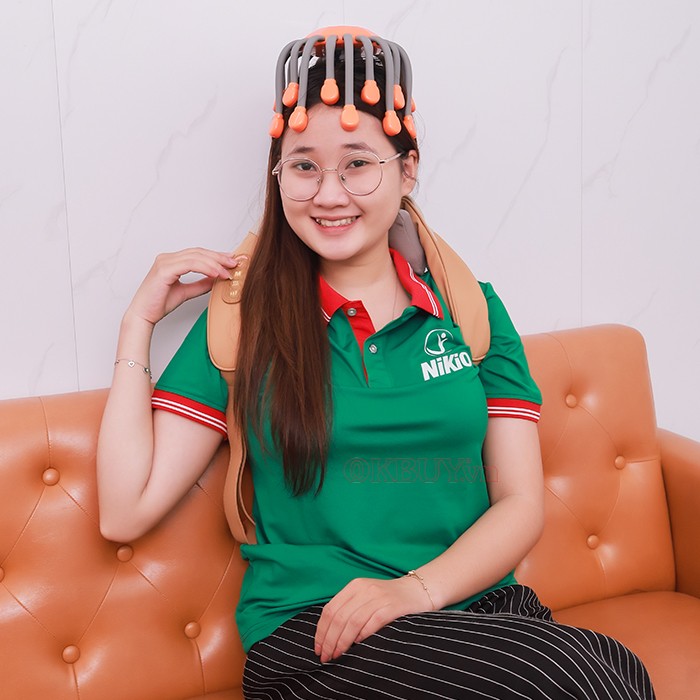 Combo máy massage cổ vai gáy Nikio NK-139 và máy massage đầu Nikio NK-113
