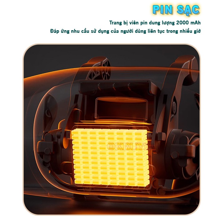 Máy massage cổ vai gáy pin sạc tiện lợi Nikio NK-139