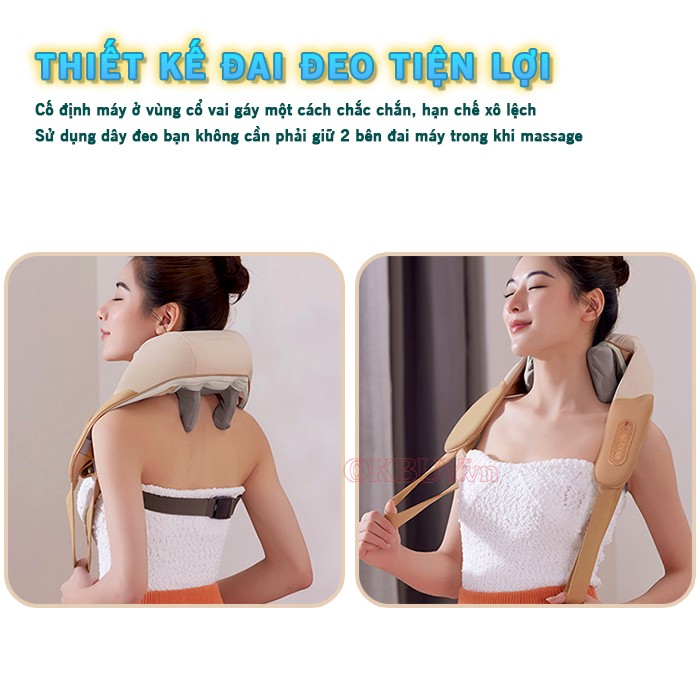 Máy massage cổ vai gáy công thái học Nikio NK-139