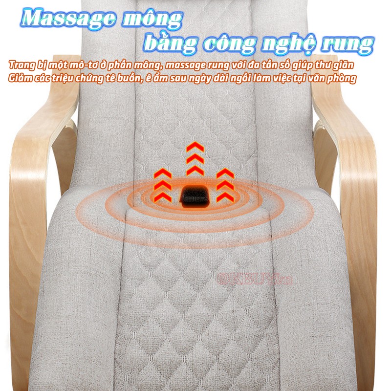 Ghế massage bập bênh rung đa tần số Nikio NK-155