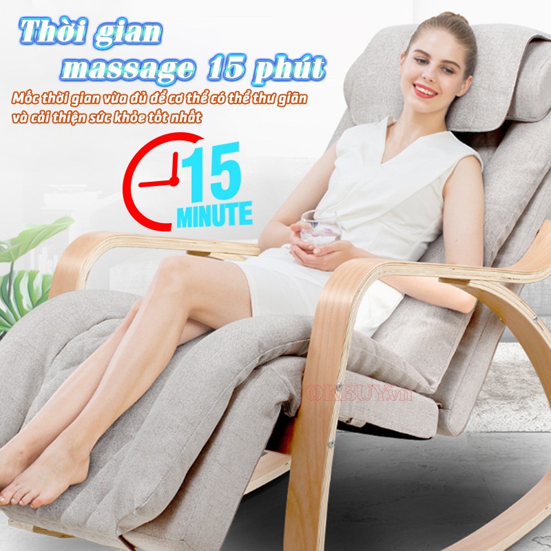 Ghế massage bập bênh tự tắt sau 15 phút Nikio NK-155