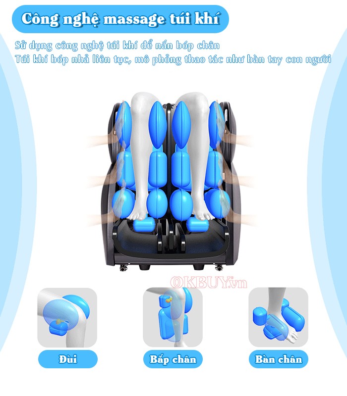 Máy massage chân công nghệ túi khí Nikio NK-289