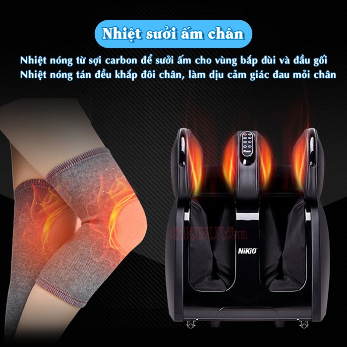 Máy massage chân nhiệt sưởi ấm Nikio NK-289