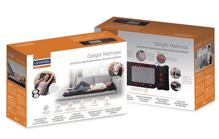 Đệm massage toàn thân có gối lăn hồng ngoại Lanaform Delight LA110316