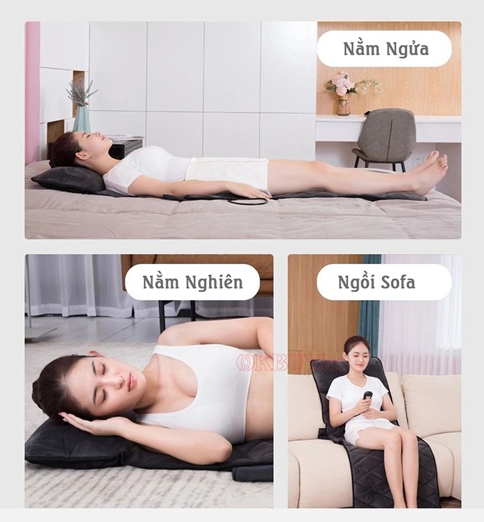Nệm massage lưng cao cấp Nikio NK-151