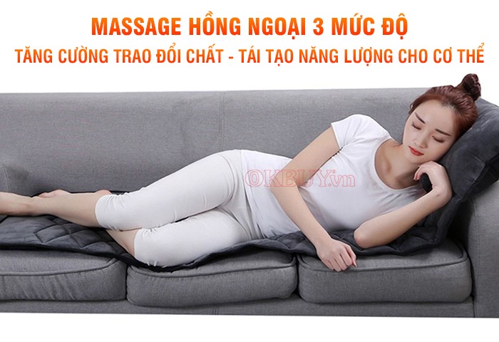 Nệm massage lưng cao cấp Nikio NK-151