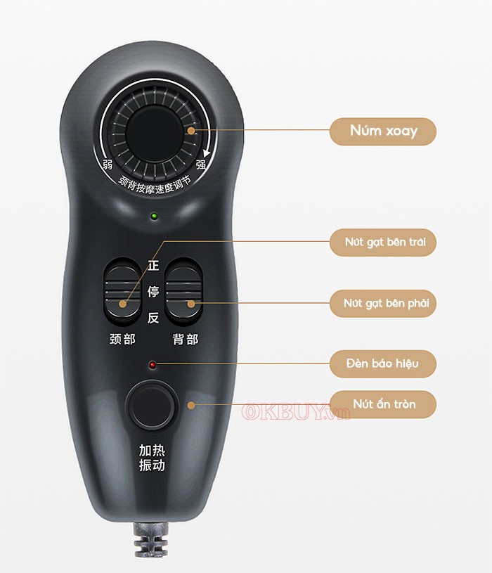 Ghế massage toàn thân cao cấp Mingzhen MZ-166D1 remote điều khiển
