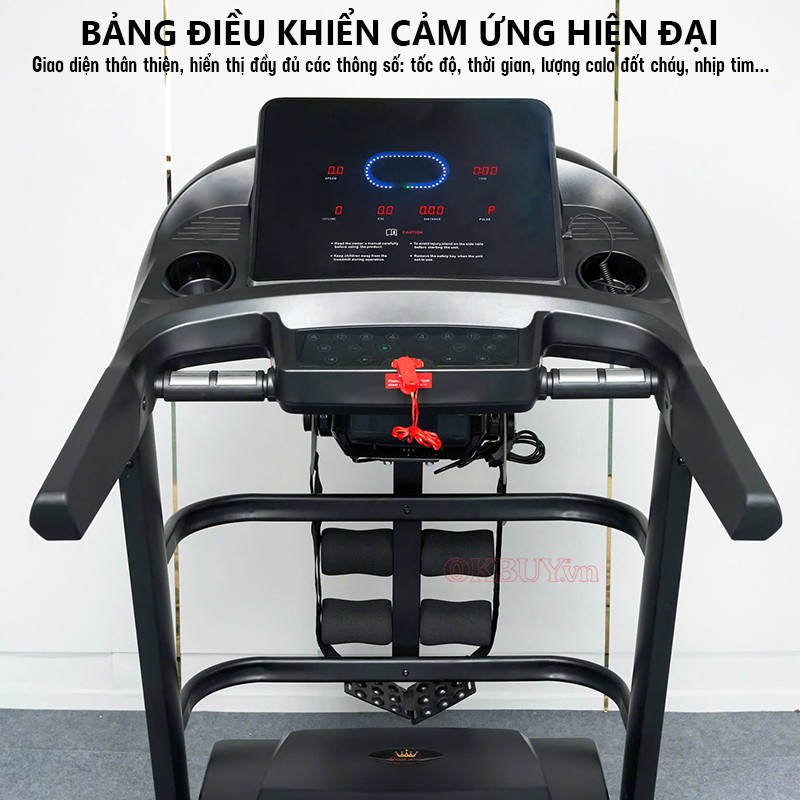 Máy chạy bộ điểu khiển cảm ứng Queen Crown QS 680