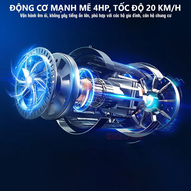 Máy chạy bộ động cơ mạnh mẽ Queen Crown QS 680
