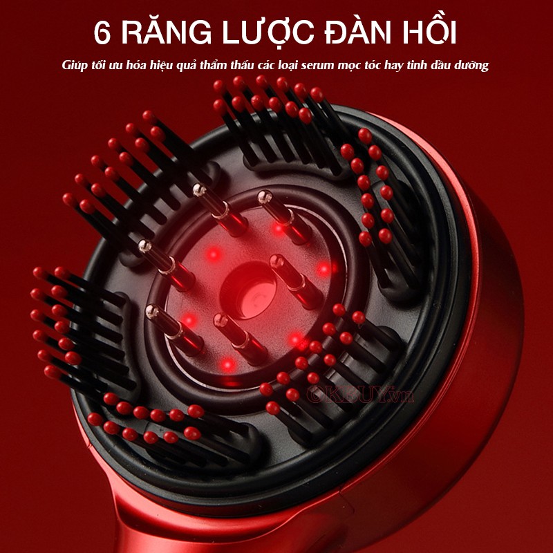 Lược massage đầu Nikio NK-112 6 răng lược