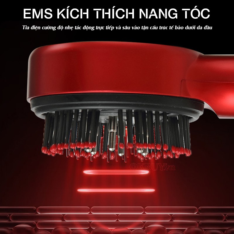 Lược massage đầu Nikio NK-112 xung điện EMS