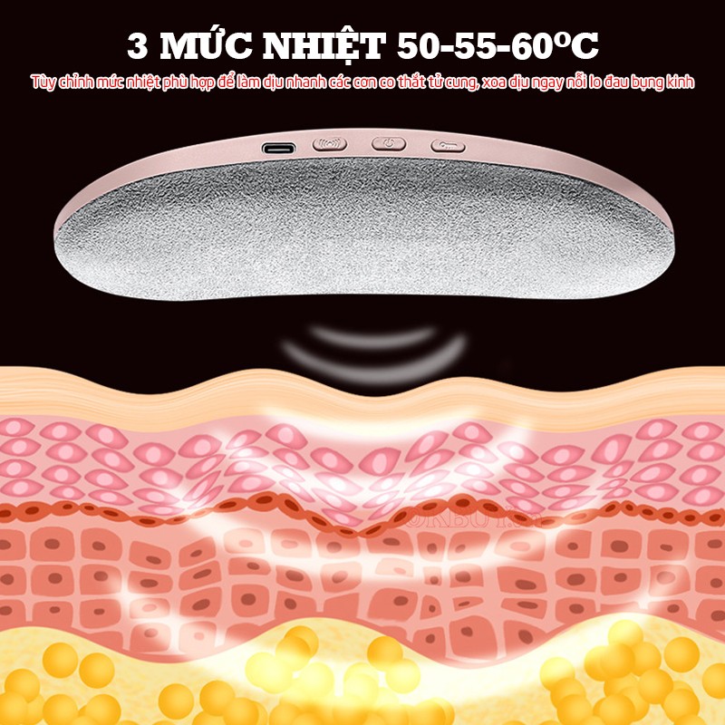 Máy massage bụng Nikio NK-162 3 mức nhiệt sưởi